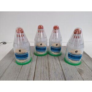 Lot of 4 Pack of 6 (24 total) Spalding Badminton SHUTTLECOCKS Birdies birdy